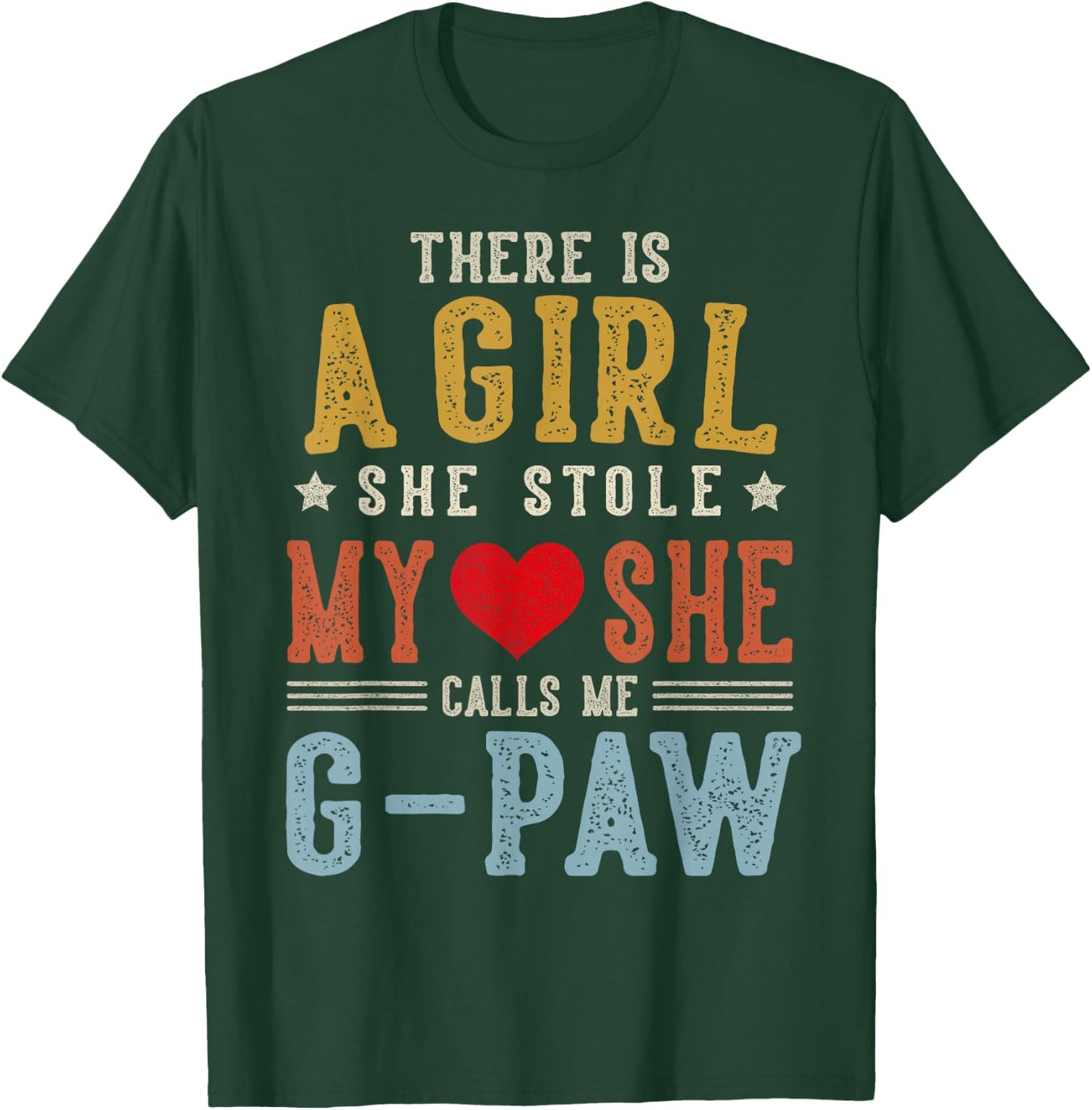 She Calls Me G-PAW Funny Fathers Day Grandpa T-Shirt - T-Shirt | Forest