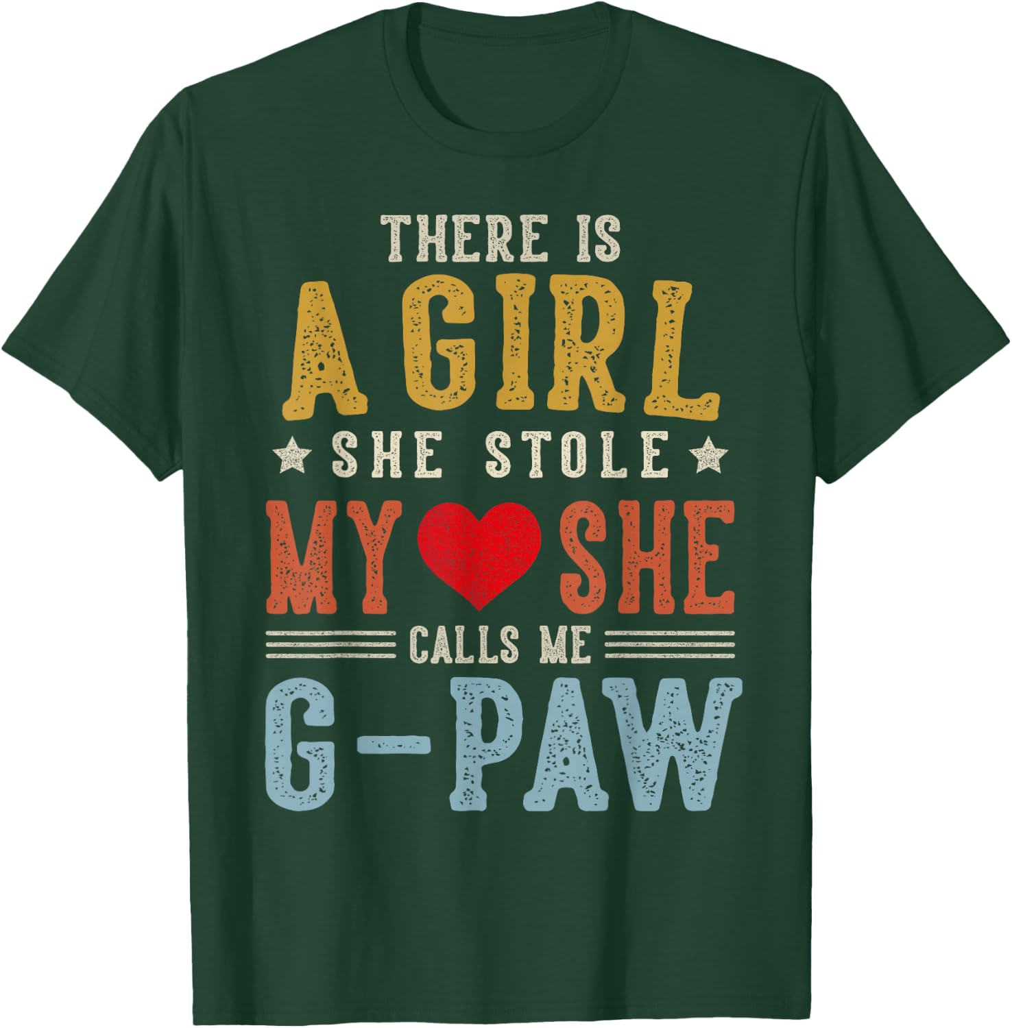 She Calls Me G-PAW Funny Fathers Day Grandpa T-Shirt - T-Shirt | Forest