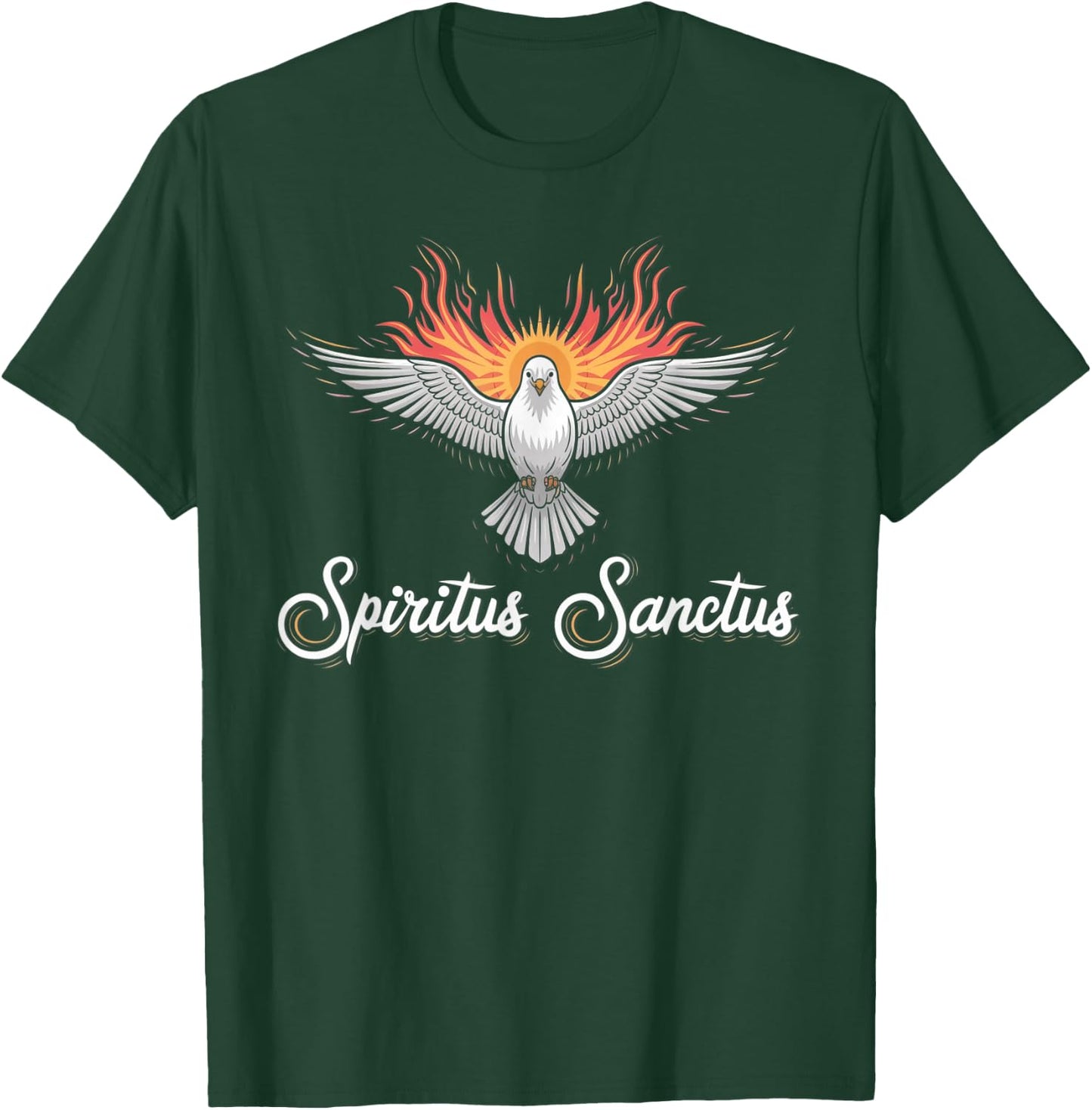 Holy Spirit Confirmation Latin Mass Catholic T-Shirt - T-Shirt | Forest