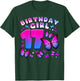 Birthday Girl 17 Year Old, Butterfly, Number 17 T-Shirt - T-Shirt | Forest