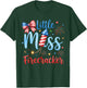 Miss Firecracker 4th July America Patriot Toddler Girl Kids T-Shirt - T-Shirt | Forest