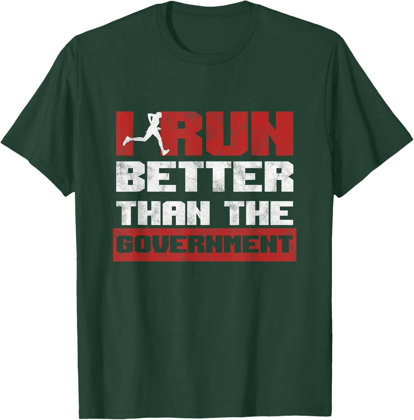 Track Athletes Sprinter Ich Renne Besser als Die Government T-Shirt - T-Shirt | Forest