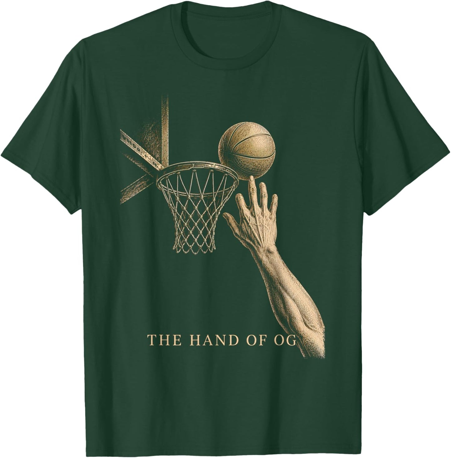 Anunoby OG | The Hand of OG T-Shirt - T-Shirt | Forest