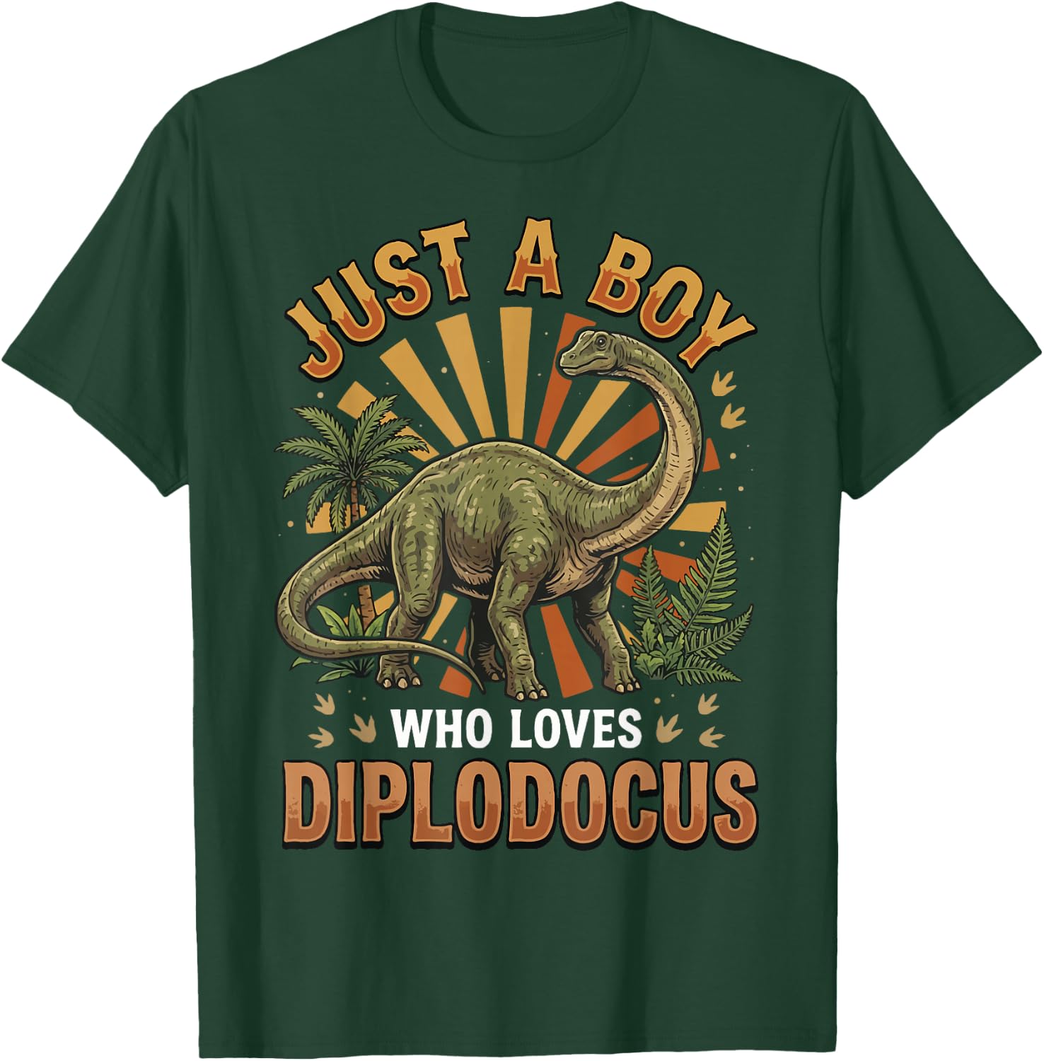 Just A Boy Who Loves Diplodocus T-Shirt - T-Shirt | Forest