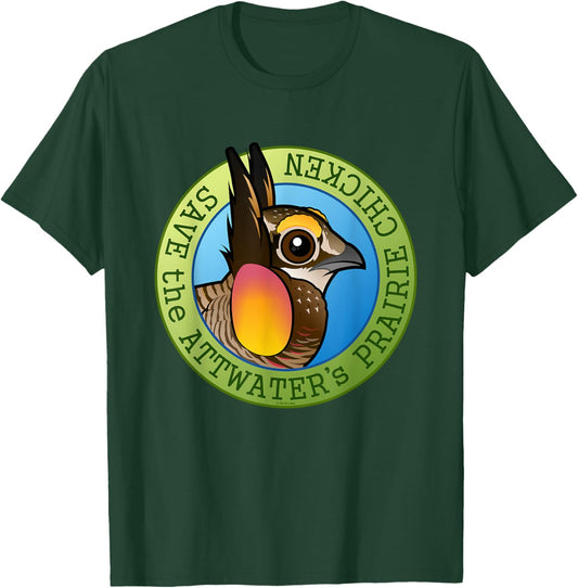 Save the Attwater's Prairie-Chicken Cute Conservation Gift T-Shirt - T-Shirt | Forest