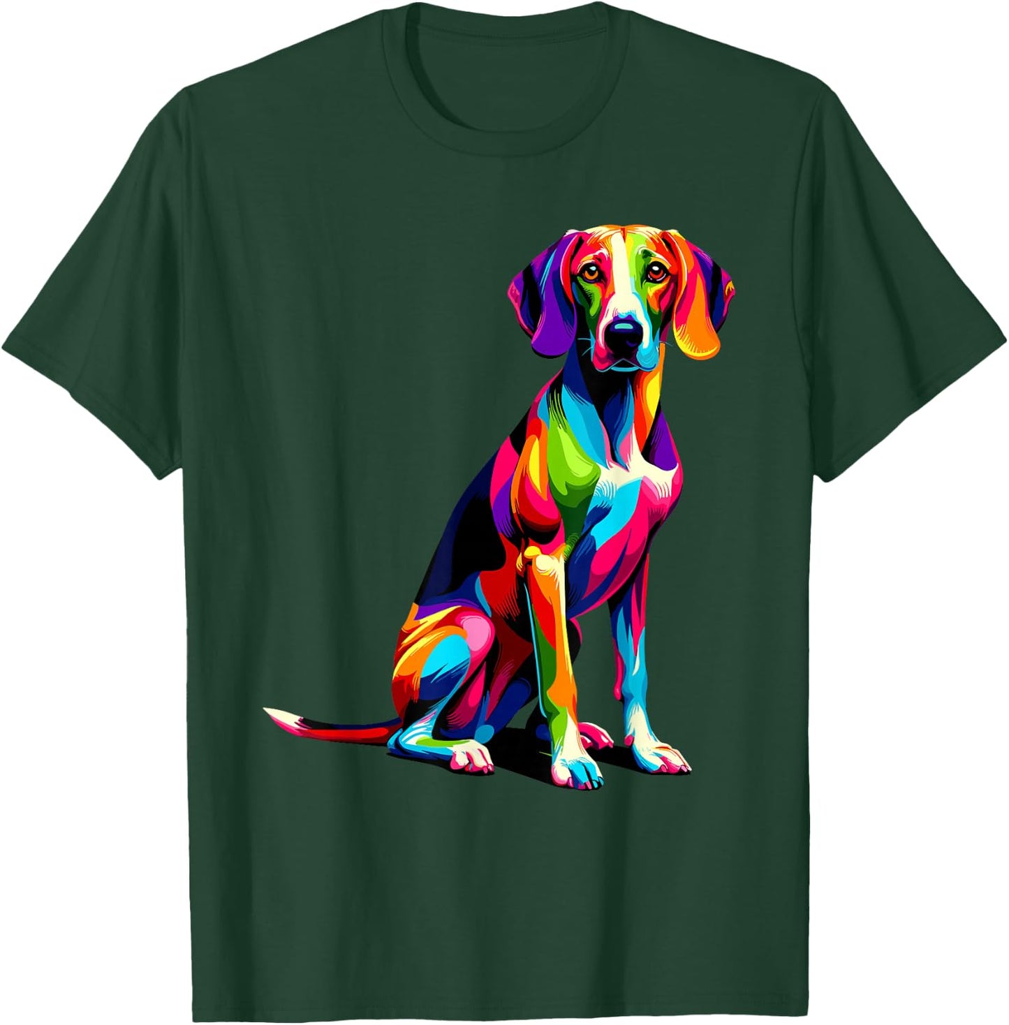 Colorful Pop Art American Foxhound Foxhounds T-Shirt - T-Shirt | Forest