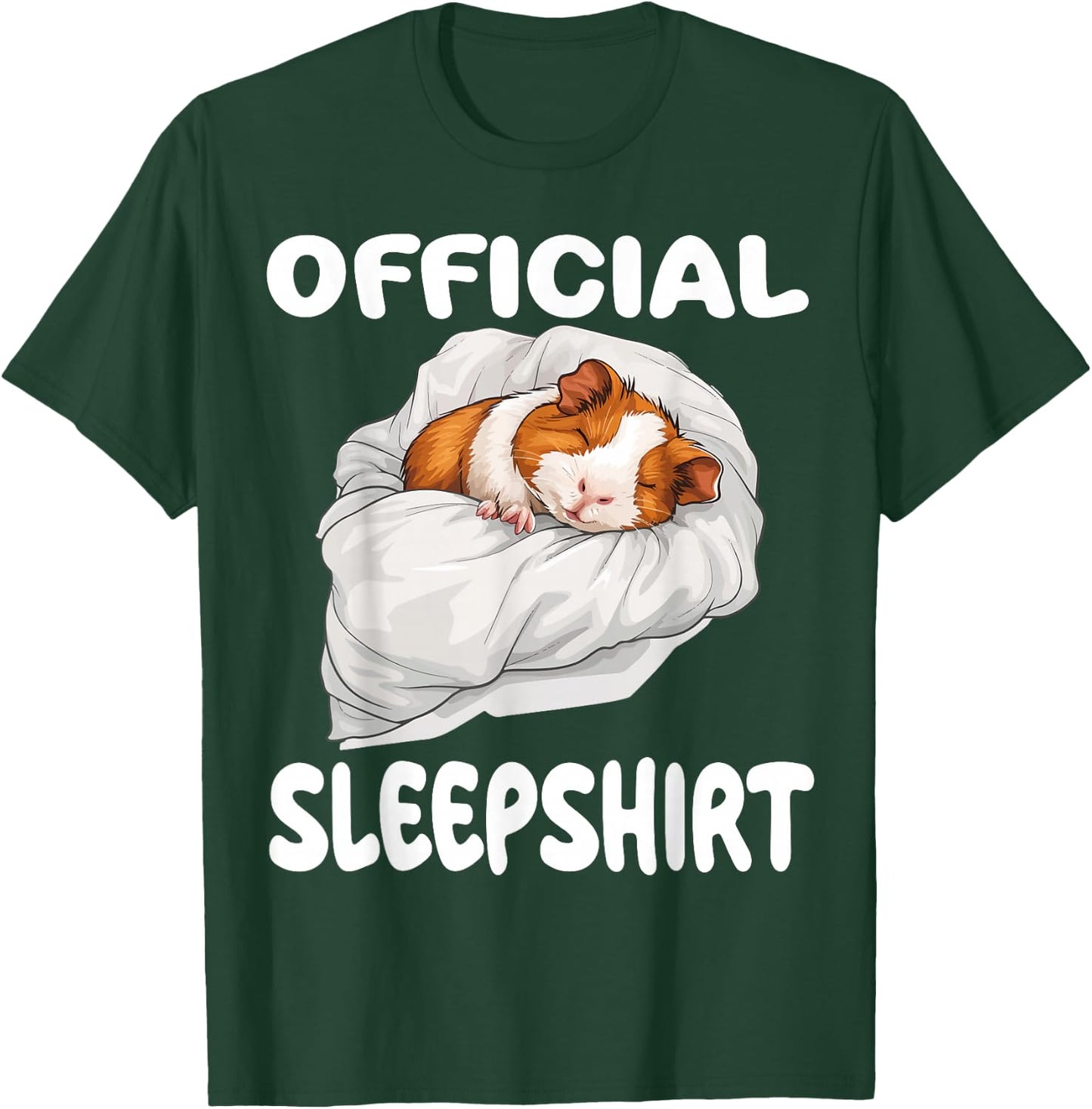 Guinea Pig Official Sleepshirt Pajamas Nightgown T-Shirt - T-Shirt | Forest