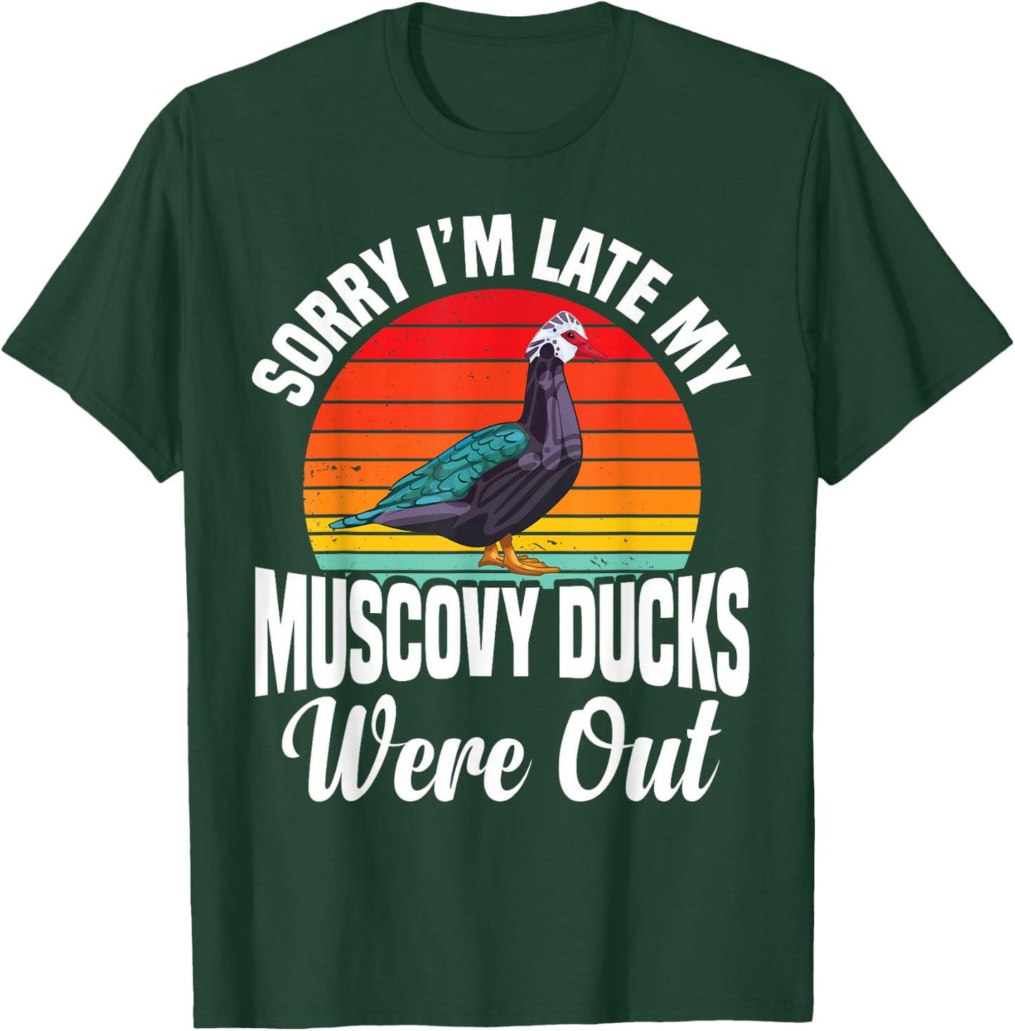 Muscovy Duck Dad Muscovy Duck Food Costume Muscovy Ducks T-Shirt - T-Shirt | Forest