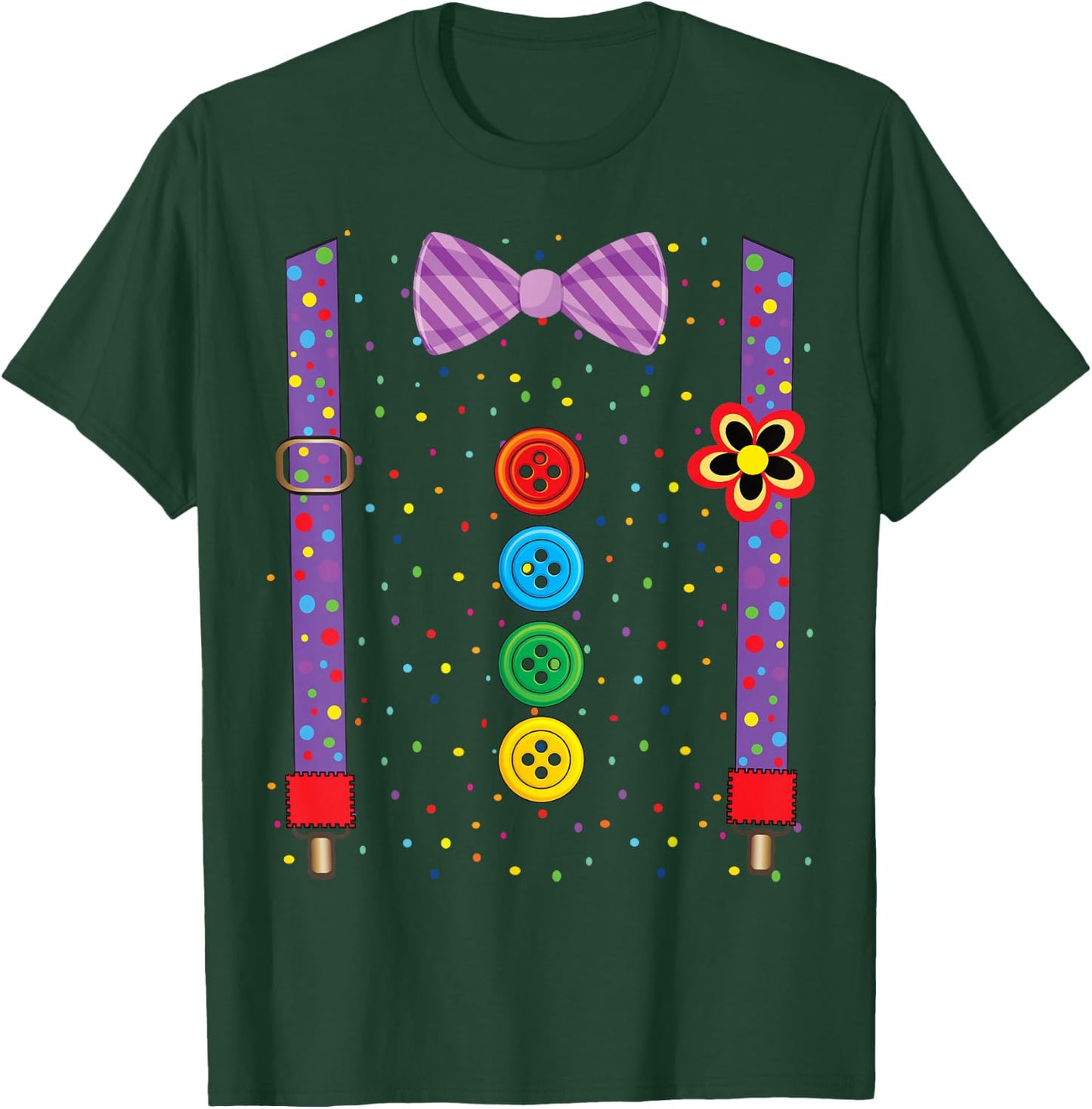 Clown Carnival Costume Clown Costume Clown Fancy Dress T-Shirt - T-Shirt | Forest