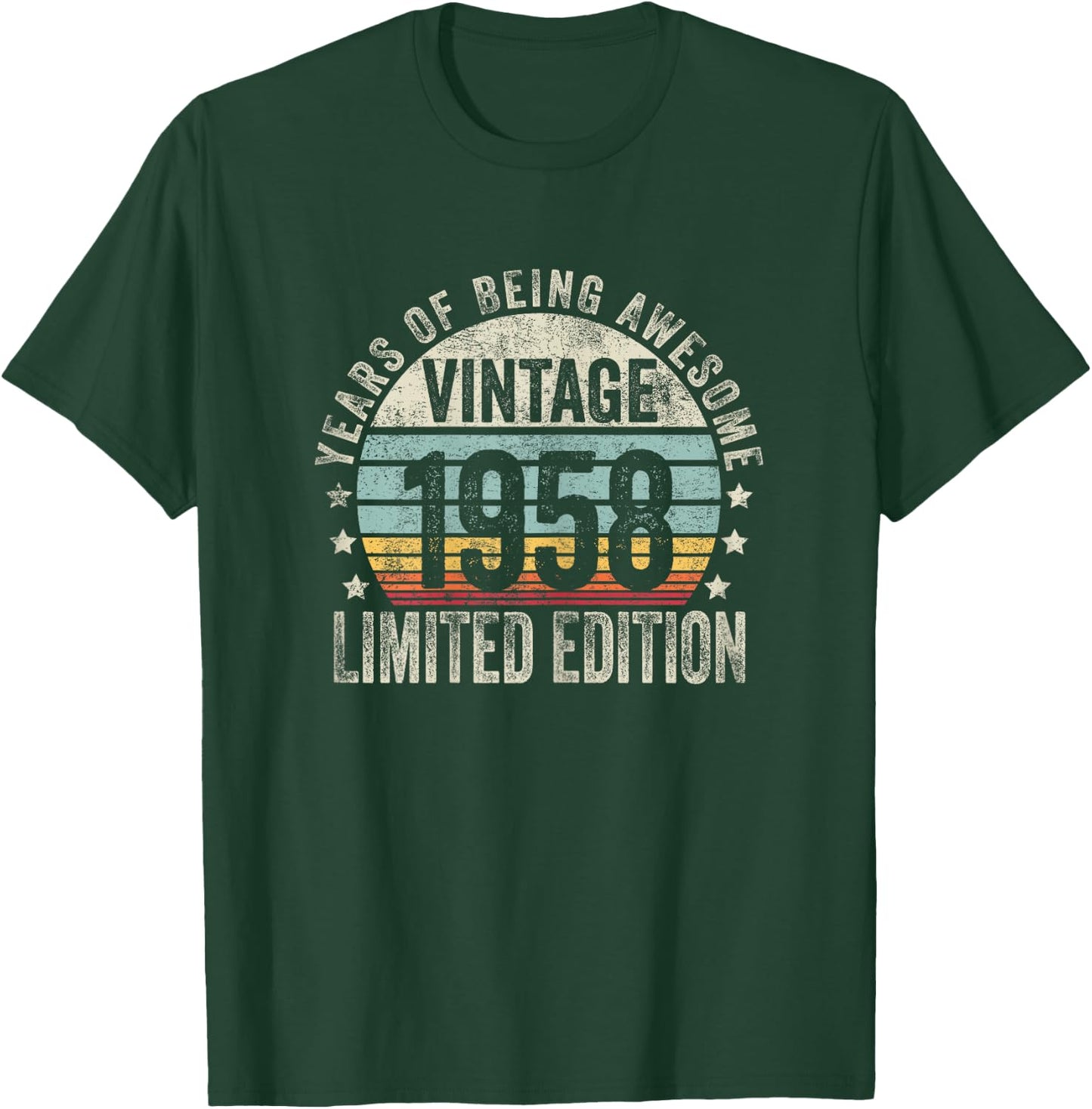 Vintage 1958 T Shirts Retro Funny 1958 Birthday T-Shirt - T-Shirt | Forest