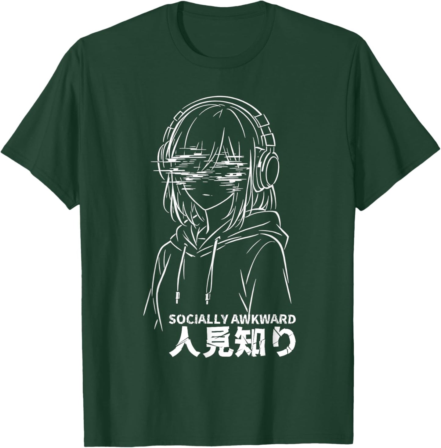 Sozial peinliche antisoziale Anime-Mädchen-Grunge-Emo-Ästhetik T-Shirt - T-Shirt | Forest