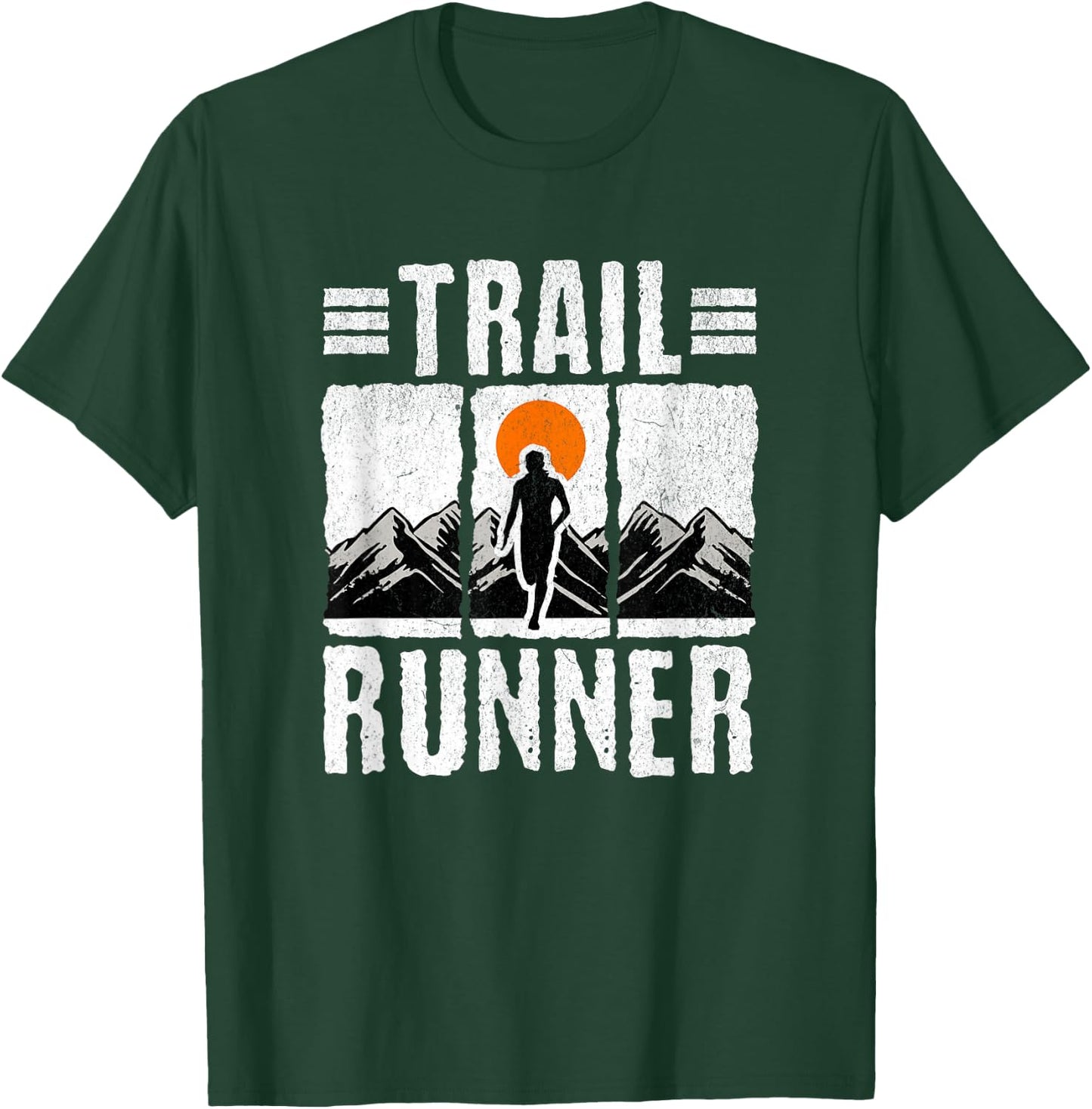 Trail Running Men Runner Mountain Sport T-Shirt - T-Shirt | Forest