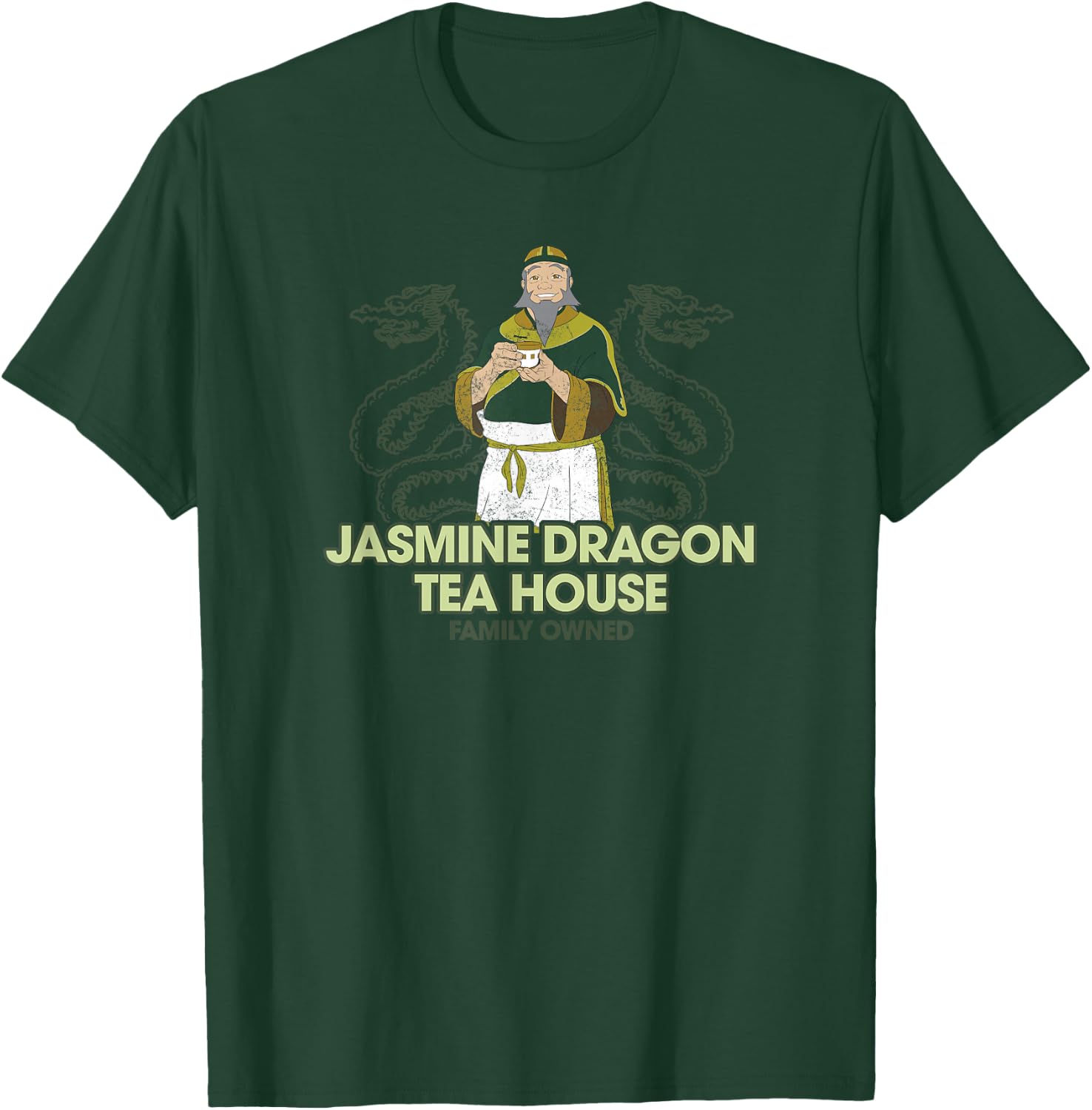 Avatar: The Last Airbender Jasmine Dragon Tea House Portrait T-Shirt - T-Shirt | Forest