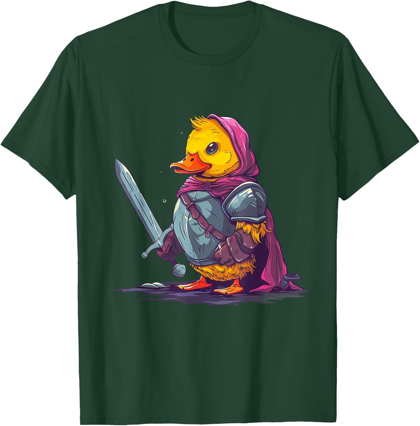 Rubber Duck Knight Warrior Rubber Duckie Rubber Duckling T-Shirt - T-Shirt | Forest