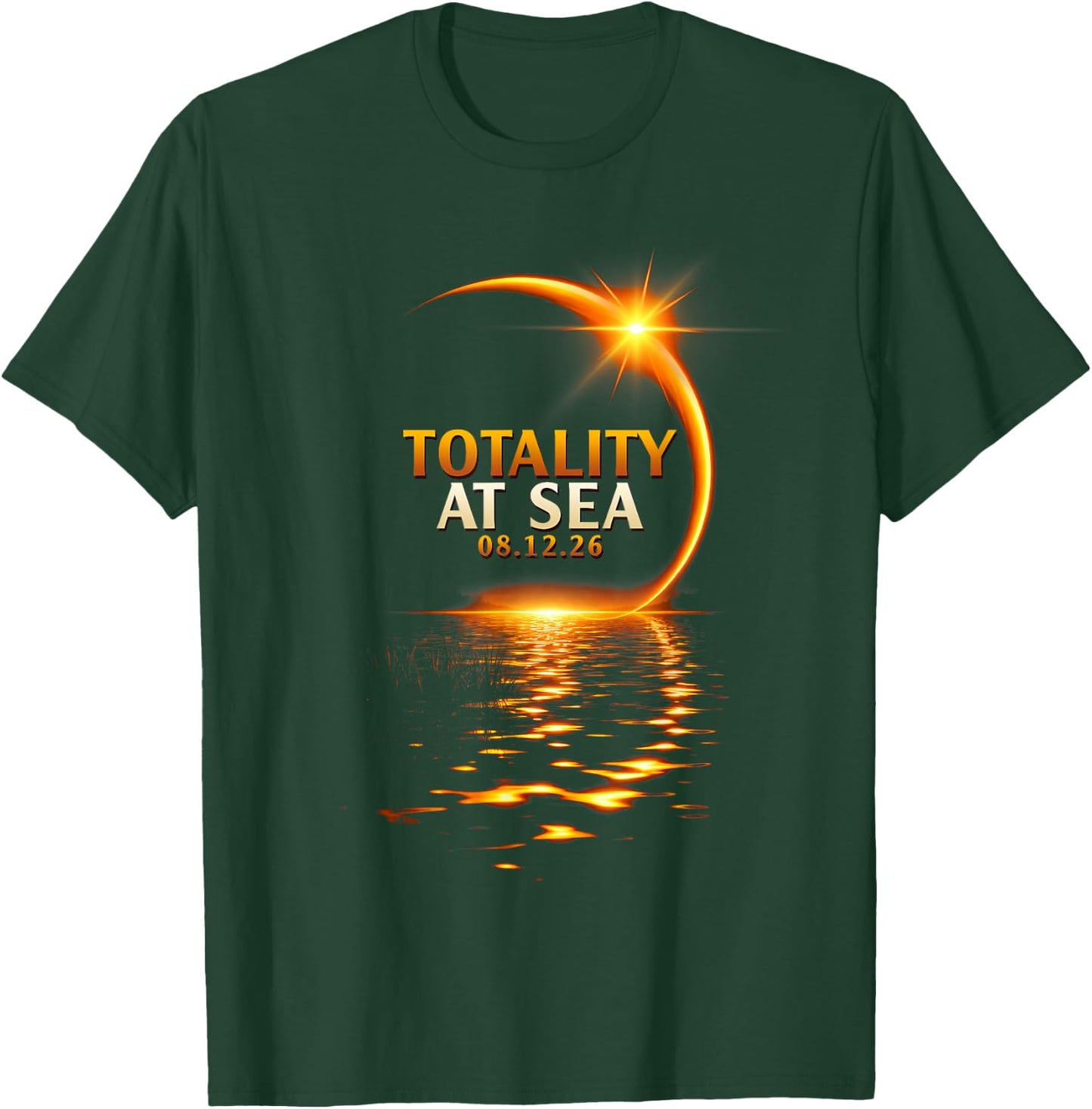 Total Solar Eclipse Cruise 2026 Totality At Sea Sky Watcher T-Shirt - T-Shirt | Forest