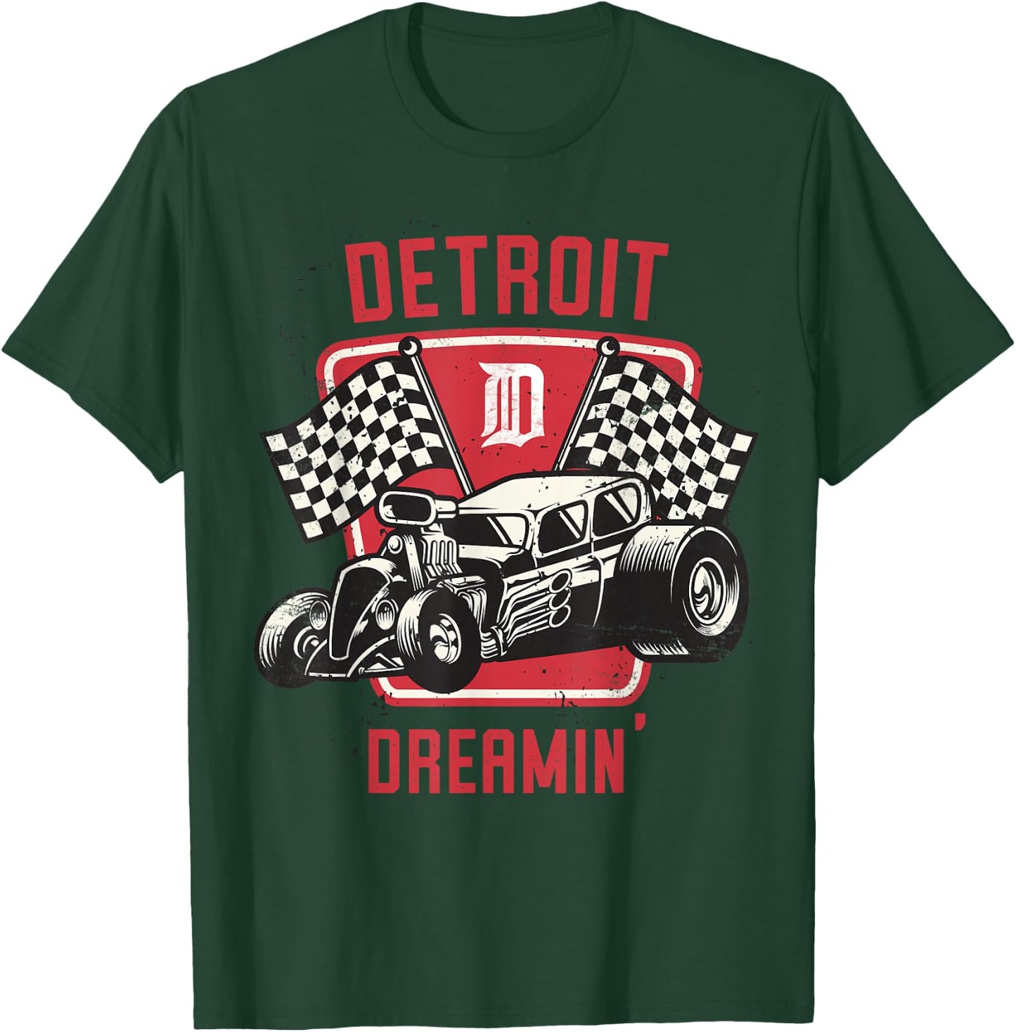 Detroit Dreamin' - Michigan Woodward Cruise Gift T-Shirt - T-Shirt | Forest