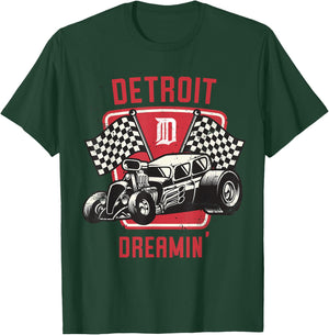Detroit Dreamin' - Michigan Woodward Cruise Gift T-Shirt - T-Shirt | Forest
