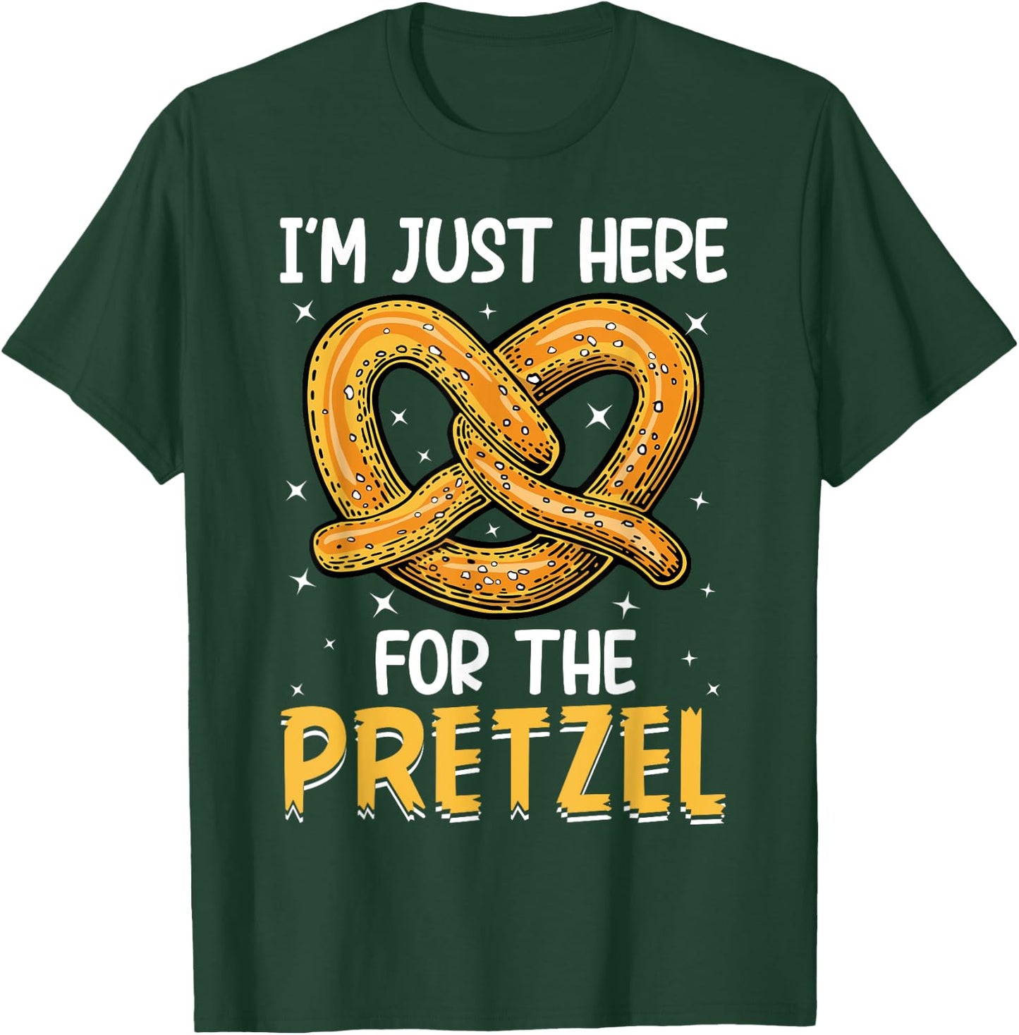 Funny Food Oktoberfest Pretzel Lover Women Men T-Shirt - T-Shirt | Forest