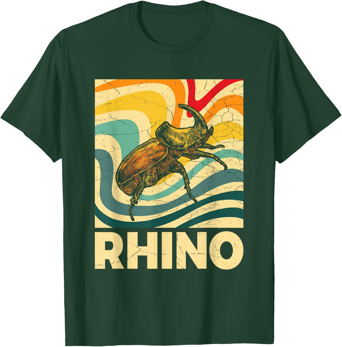 RHINO Design for a Rhino Beetle Fan T-Shirt - T-Shirt | Forest