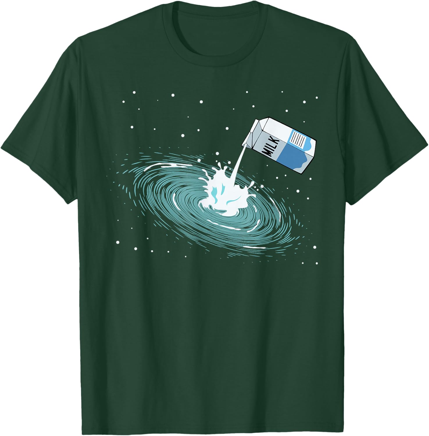 Space Milky Way Galaxy Solar System Astronomy Pun , black T-Shirt - T-Shirt | Forest