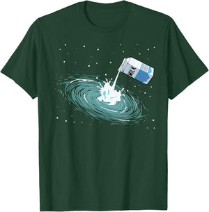Space Milky Way Galaxy Solar System Astronomy Pun , black T-Shirt - T-Shirt | Forest
