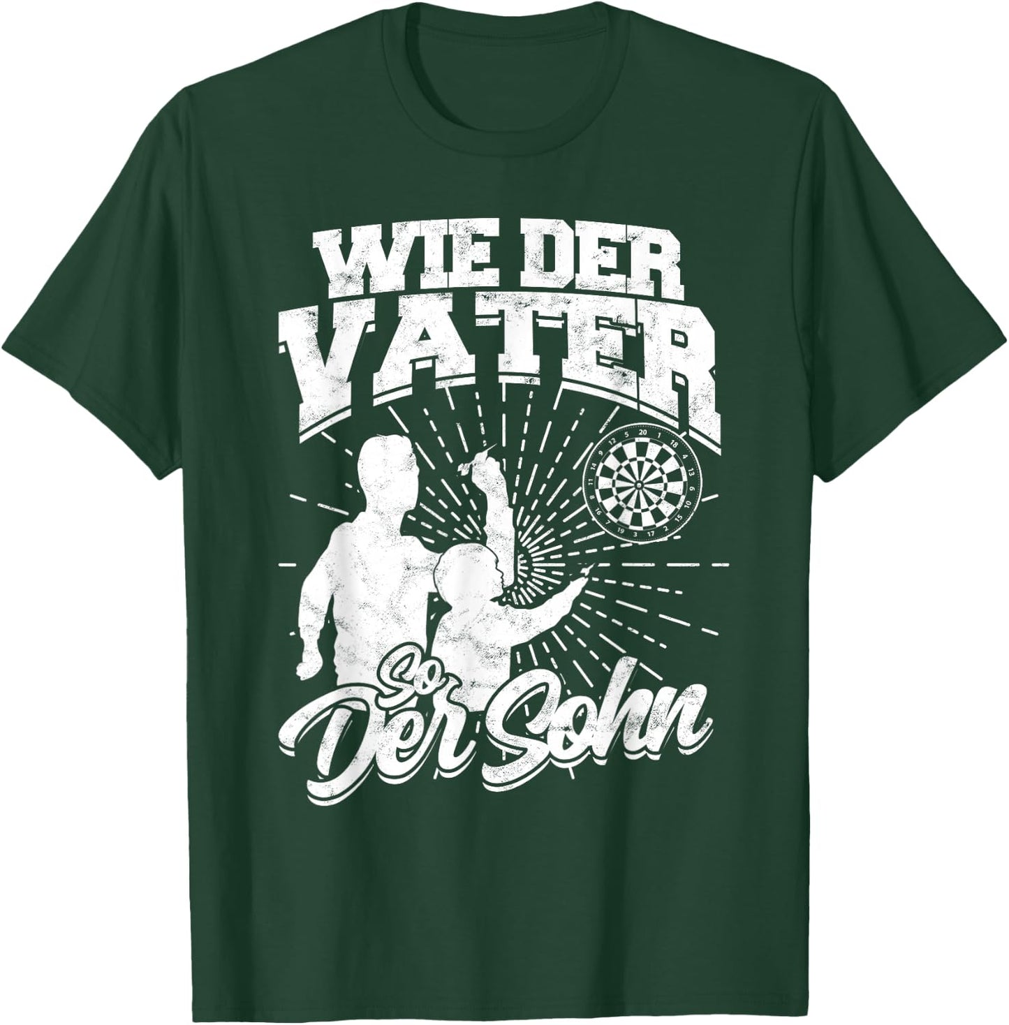Like The Father So Der Son Darts Darts Dart Player Dart , black, s T-Shirt - T-Shirt | Forest