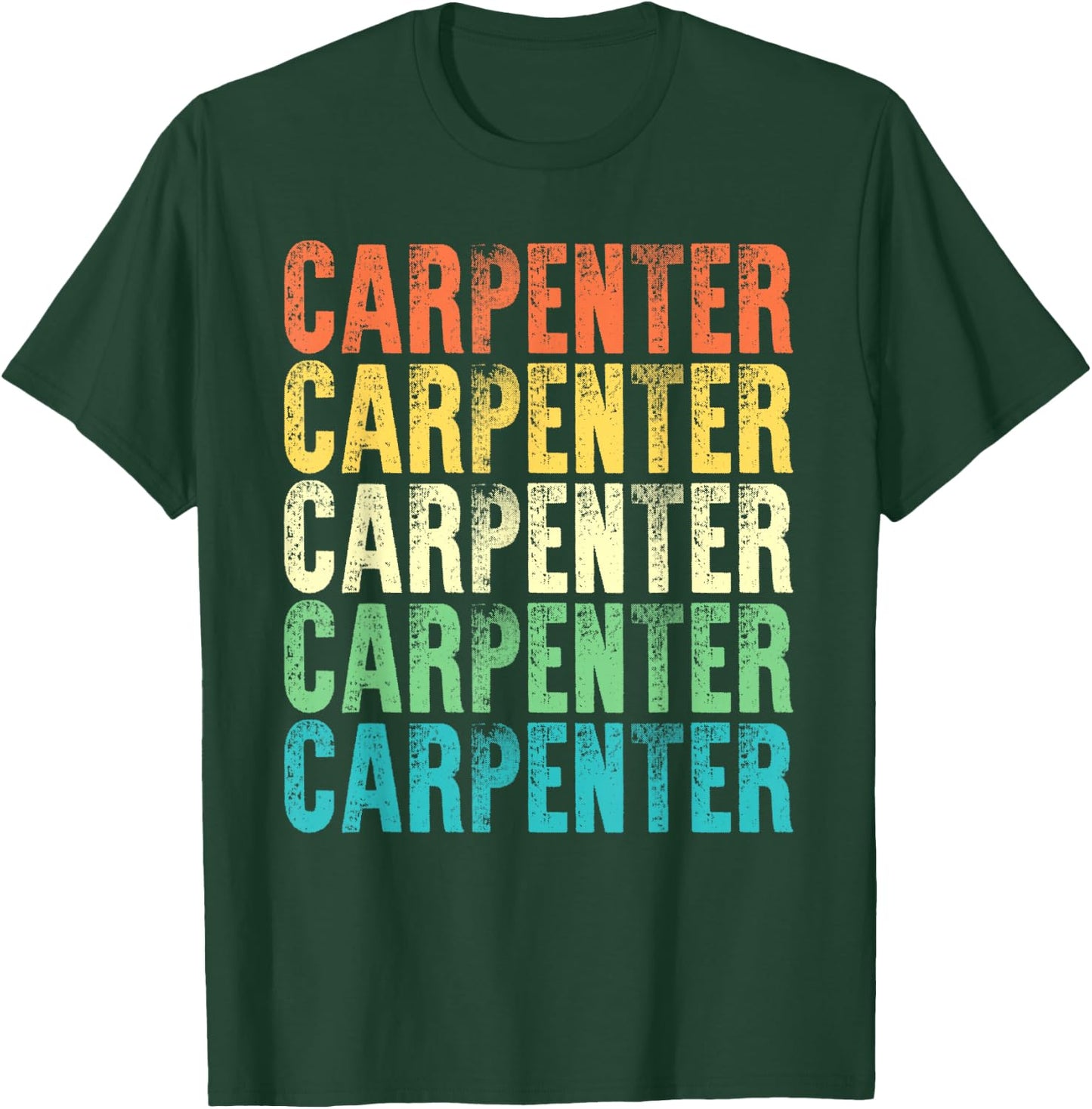 Carpenter Vintage Style Job T-Shirt - T-Shirt | Forest