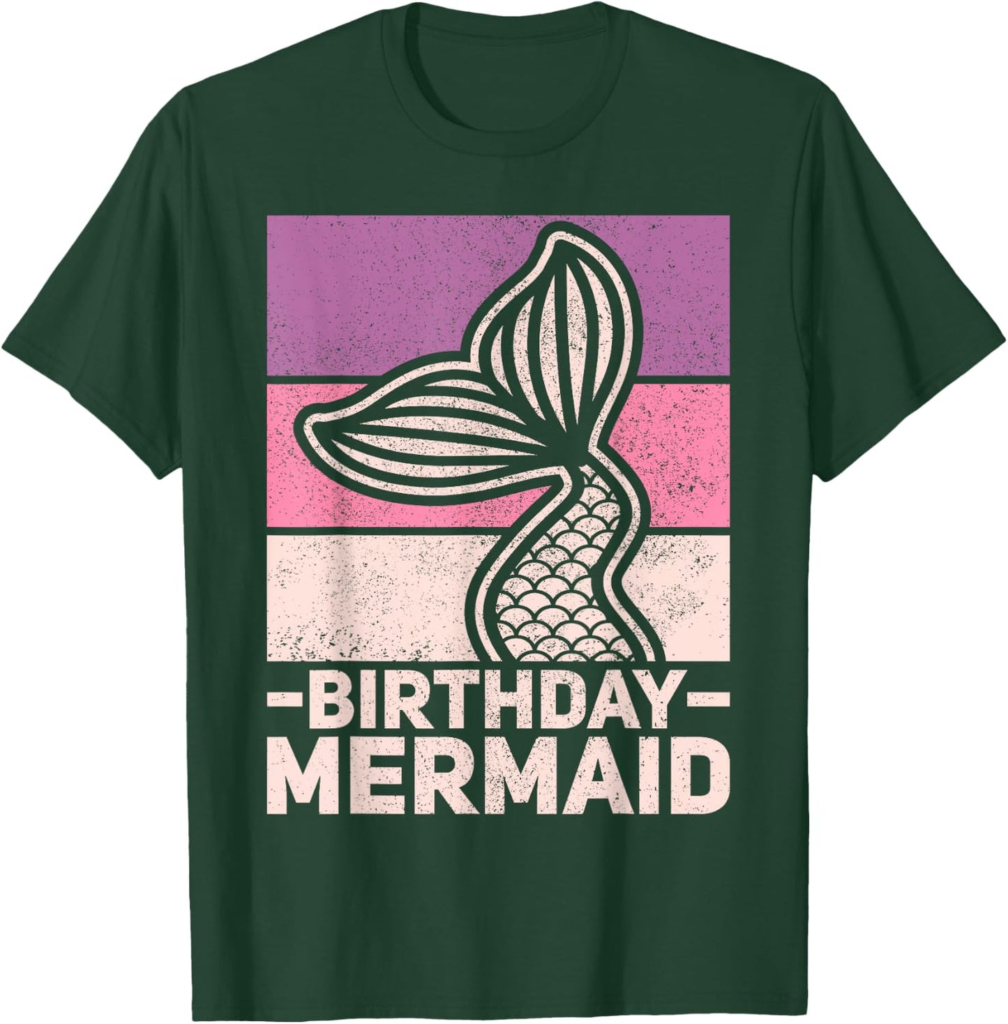Mermaid Birthday Outfit Mermaid Party Costume Bday Mermaid T-Shirt - T-Shirt | Forest