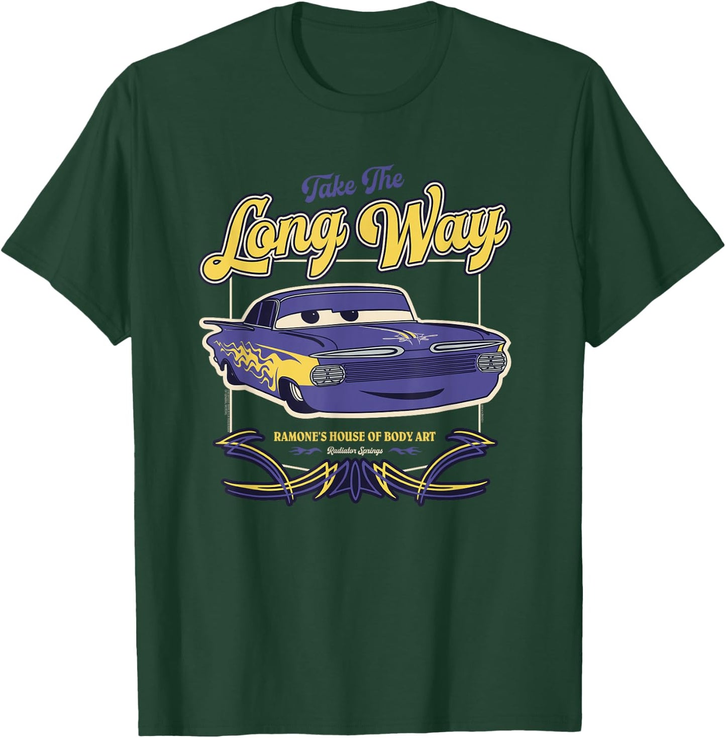 Disney and Pixar’s Cars Ramone’s Body Art Take the Long Way T-Shirt - T-Shirt | Forest