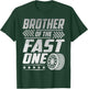 Brother Of The Fast One First Birthday Racing Car Family T-Shirt - T-Shirt | Forest