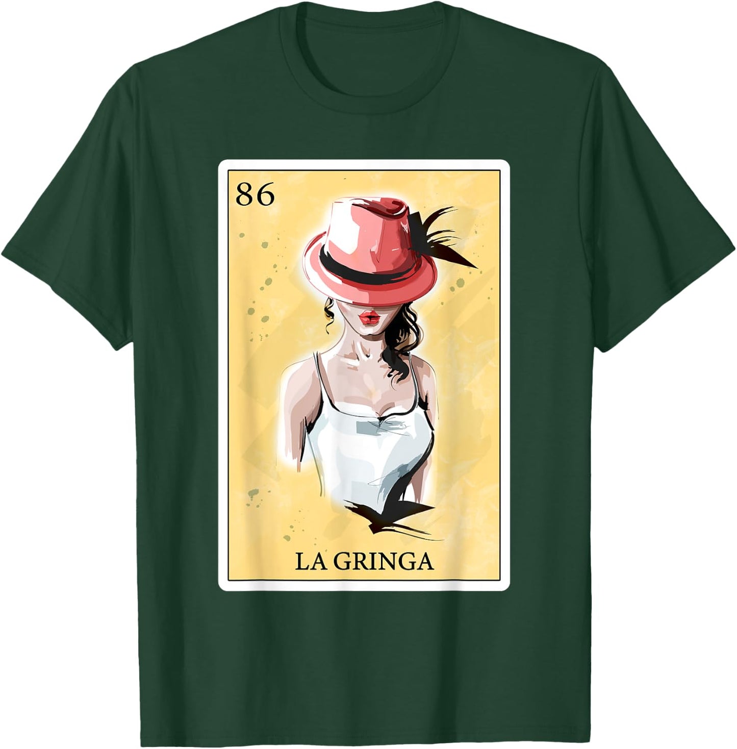Funny Spanish-Mexican Bingo Gifts - La Gringa T-Shirt - T-Shirt | Forest