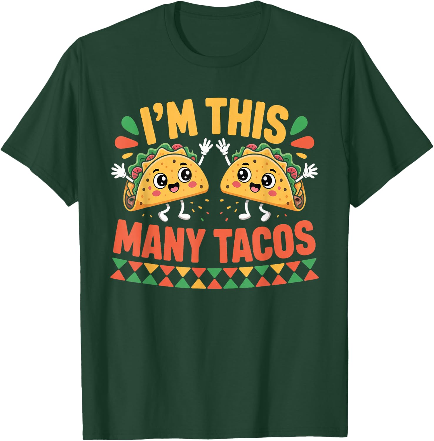 I'm This Many Tacos Second Birthday Party Cinco De Mayo T-Shirt - T-Shirt | Forest