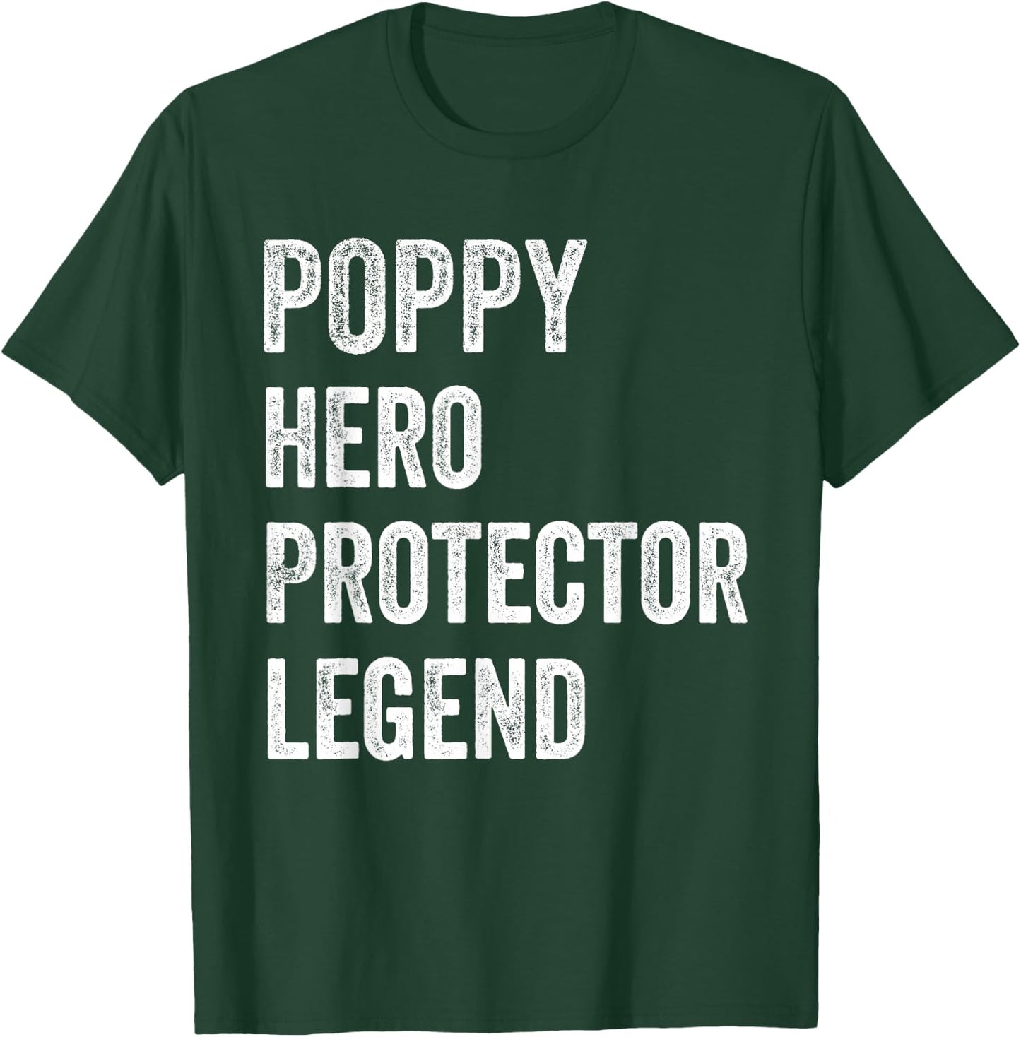 Poppy Hero Protector Legend Vintage Distressed Poppy T-Shirt - T-Shirt | Forest