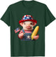 4th of July Pig American Us Flag Patriotic Corn 4th of July T-Shirt - T-Shirt | Forest