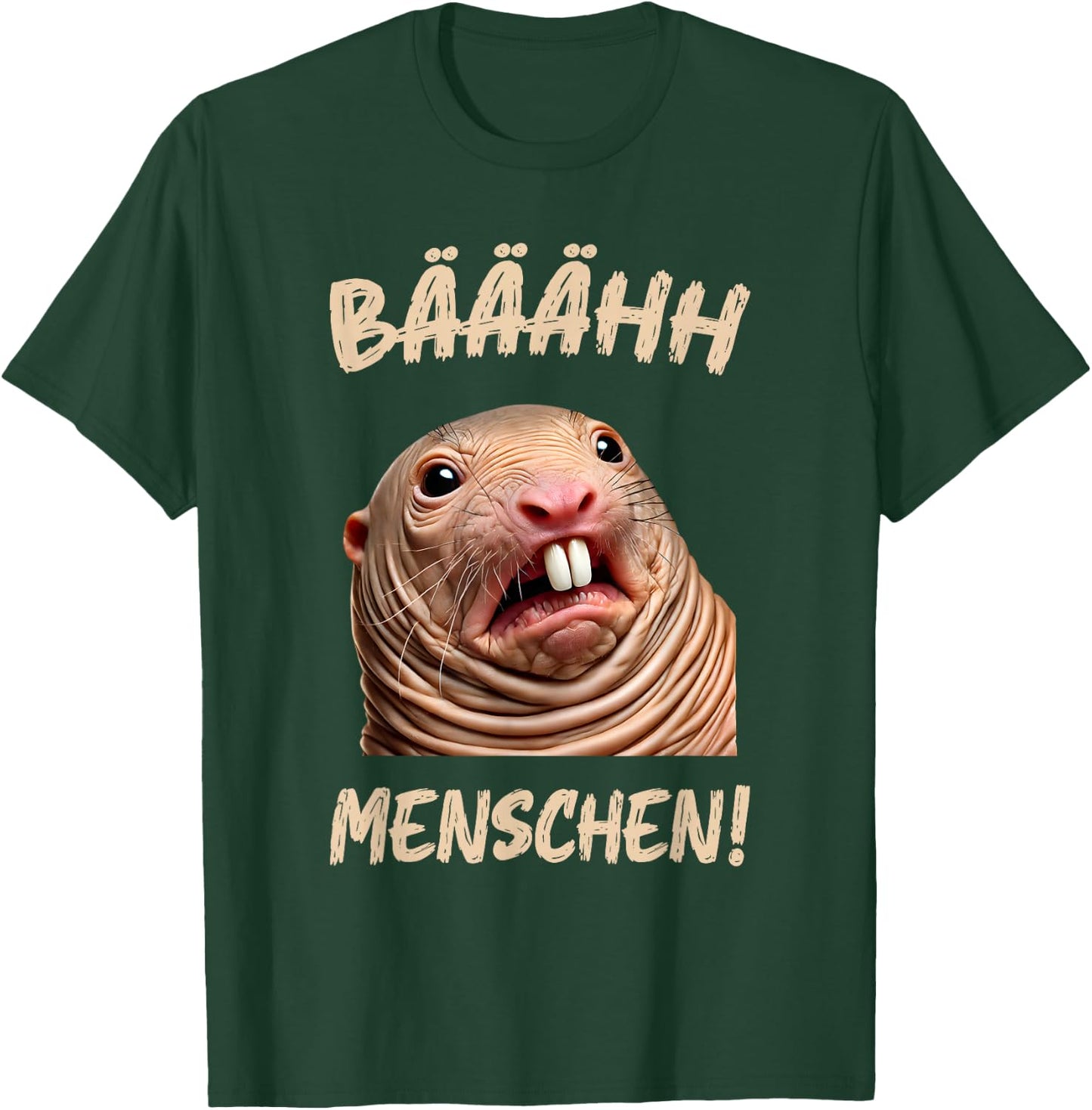 Funny with German Text "Ich hasse Menschen" [German Language], black T-Shirt - T-Shirt | Forest