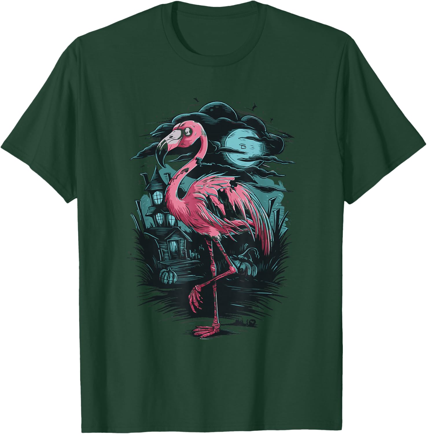 Flamingo Zombie T-Shirt - T-Shirt | Forest