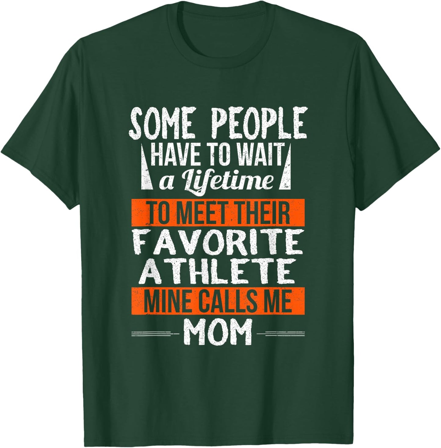 Favorite Athlete Calls Me Mom Mothers Day Gift T-Shirt - T-Shirt | Forest