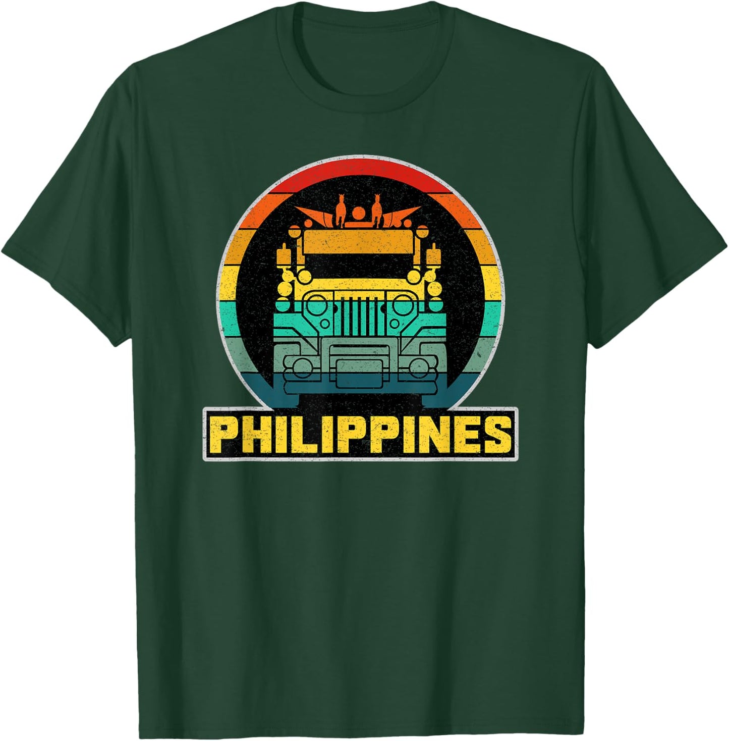 Philippine Filipino Jeepney Creative Pride King Of The Road T-Shirt - T-Shirt | Forest