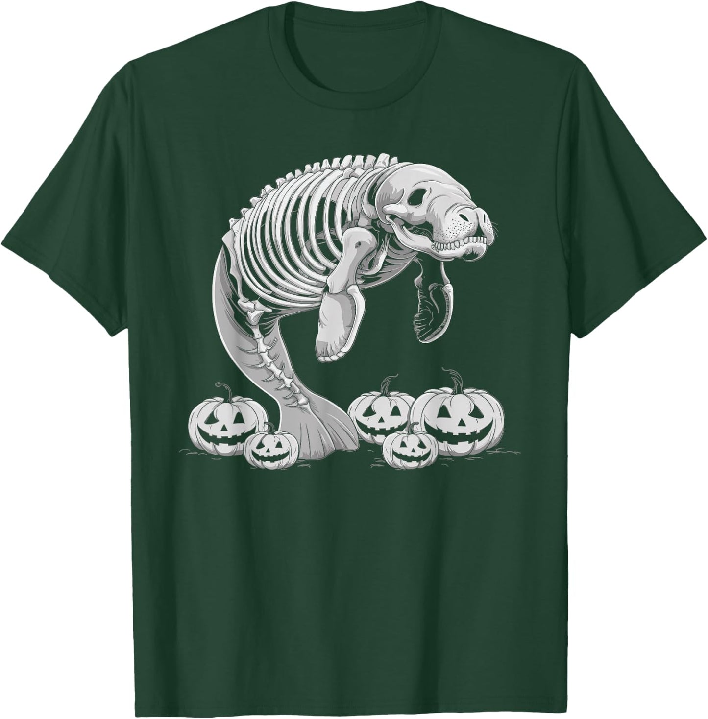 Manatee Skeleton Birthday Halloween Kids T-Shirt - T-Shirt | Forest
