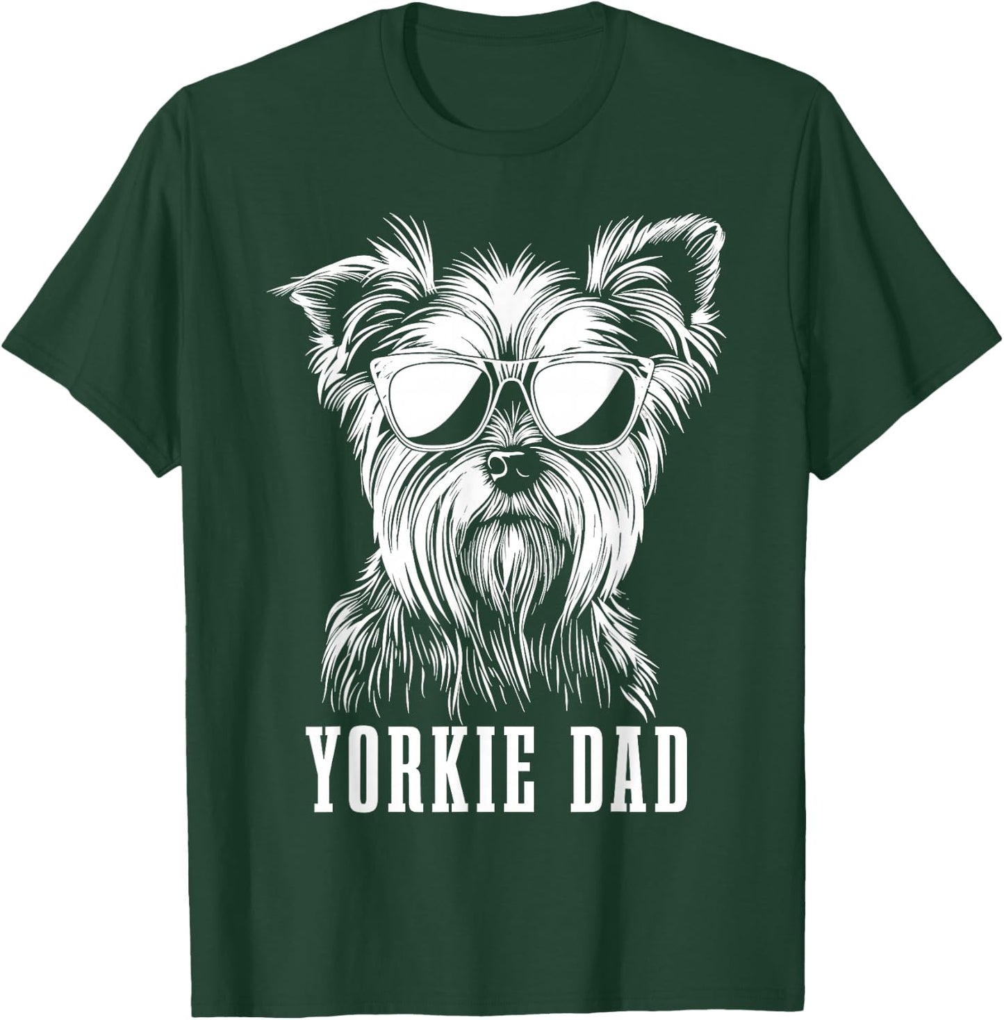 Yorkie Dad Lustiger Hund Yorkshire Terrier T-Shirt - T-Shirt | Forest