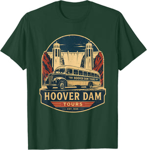 Hoover Dam Vintage Tours Bus T-Shirt - T-Shirt | Forest
