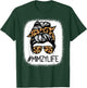 MIMZY Leopard Messy Bun Mother's Day for Grandmothers T-Shirt - T-Shirt | Forest
