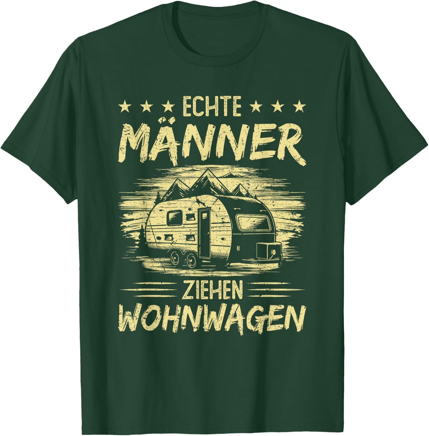 Caravan Saying Men's Camping Camper , black T-Shirt - T-Shirt | Forest
