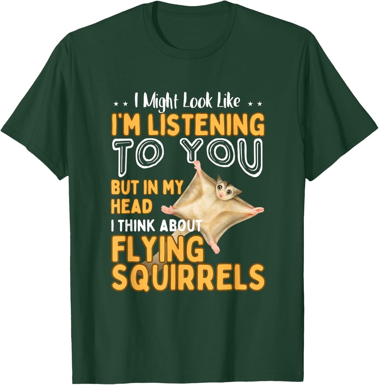 Funny Flying Squirrel Shirt Animal Lover Flying Squirrels T-Shirt - T-Shirt | Forest