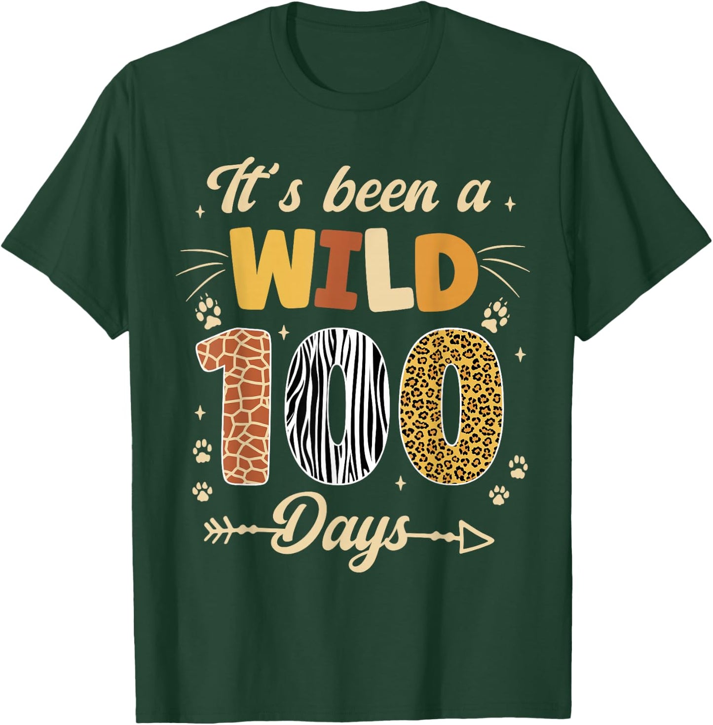 100 Days of School Teacher 100th Day of School kids Girl Boy T-Shirt - T-Shirt | Forest