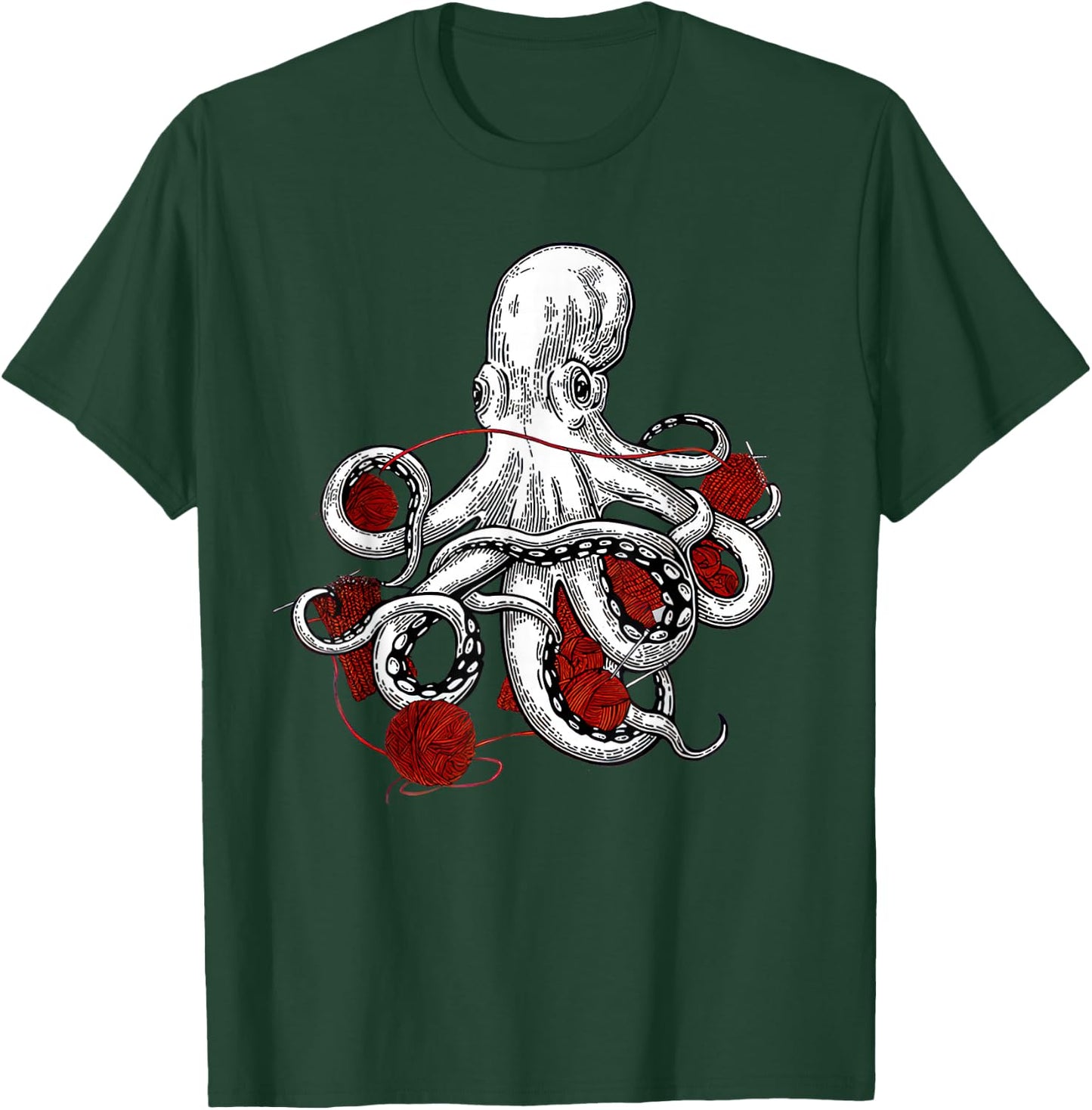 Yarn vogue yarn craftopus funny octopus yarn lover T-Shirt - T-Shirt | Forest
