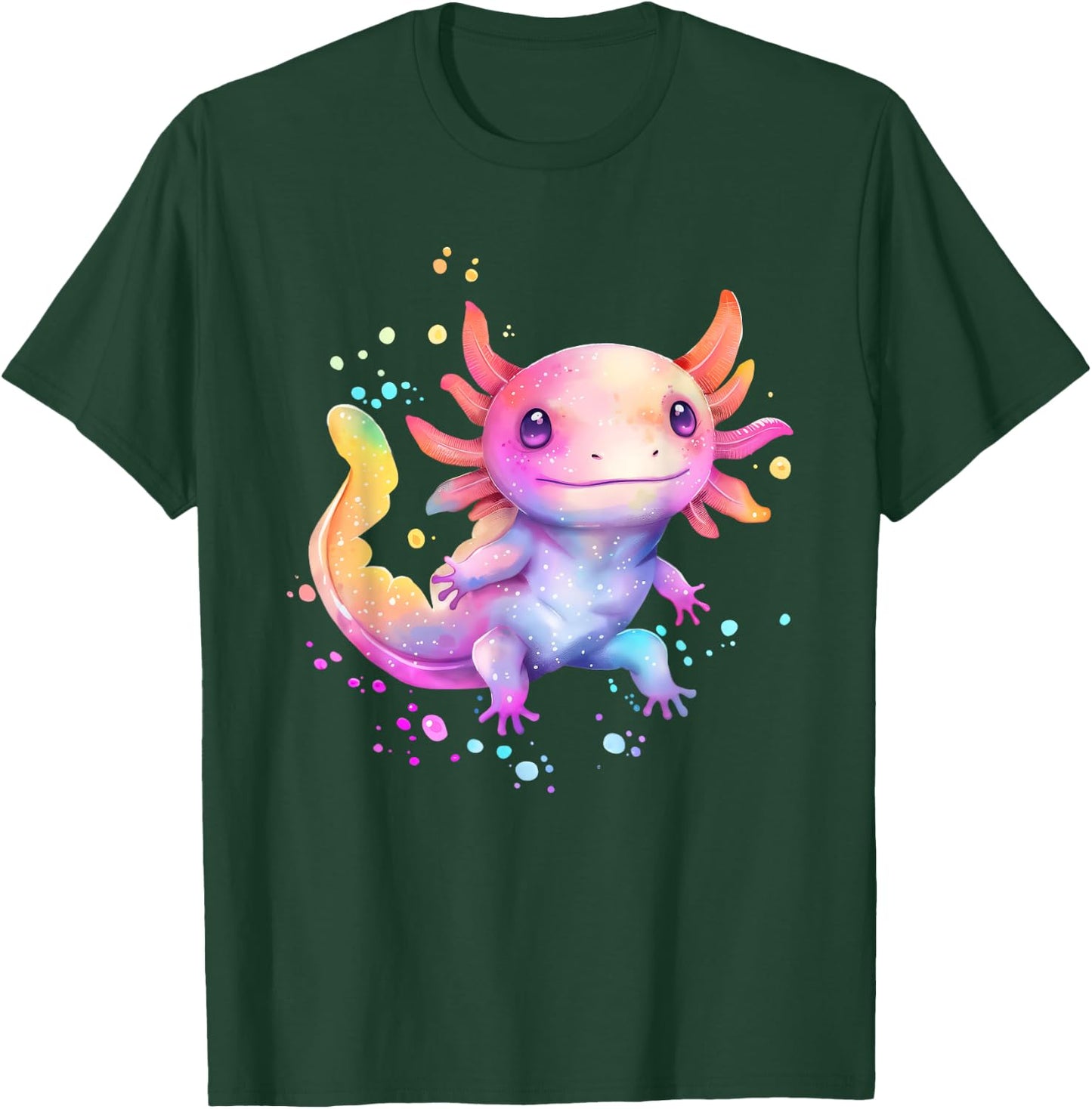 Axolotl Animal Pop Art Cute Axolotl Lover For Boy Girl T-Shirt - T-Shirt | Forest