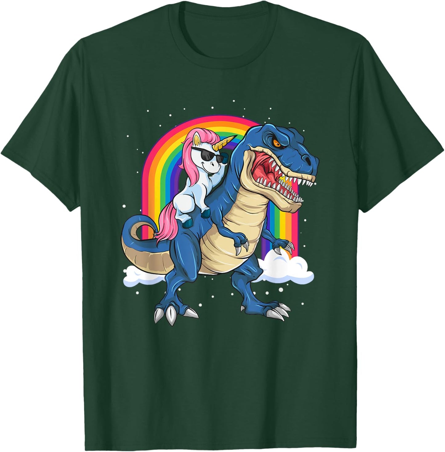 T-rex Unicorn Dinosaur Boys & Kids T-Shirt - T-Shirt | Forest
