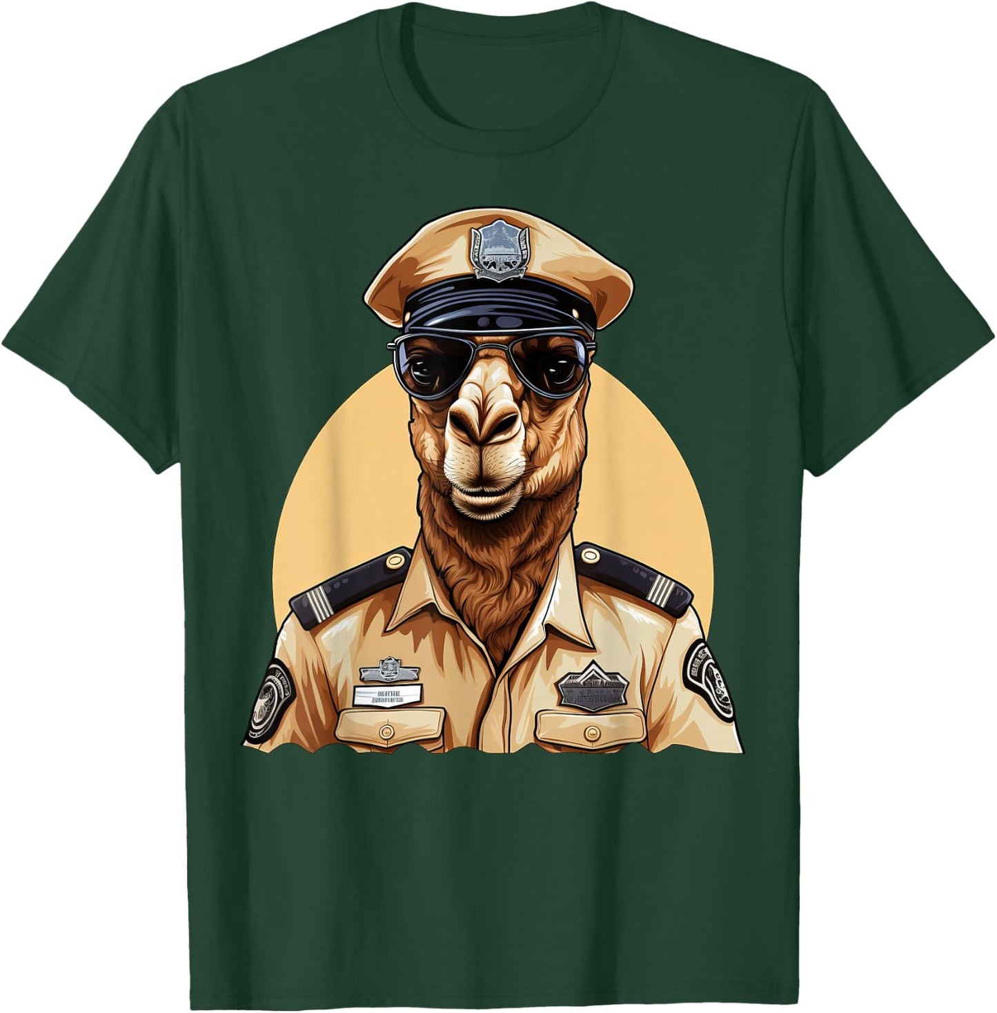 Camel Policeman T-Shirt - T-Shirt | Forest