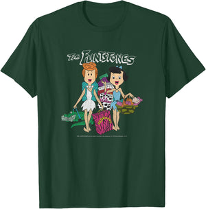 The Flintstones Betty Rubble & Wilma Flintstone Shopping Small T-Shirt - T-Shirt | Forest